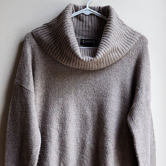 Nanette Lepore Taupe Turtleneck Sweater Size Small - Picture 5 of 15